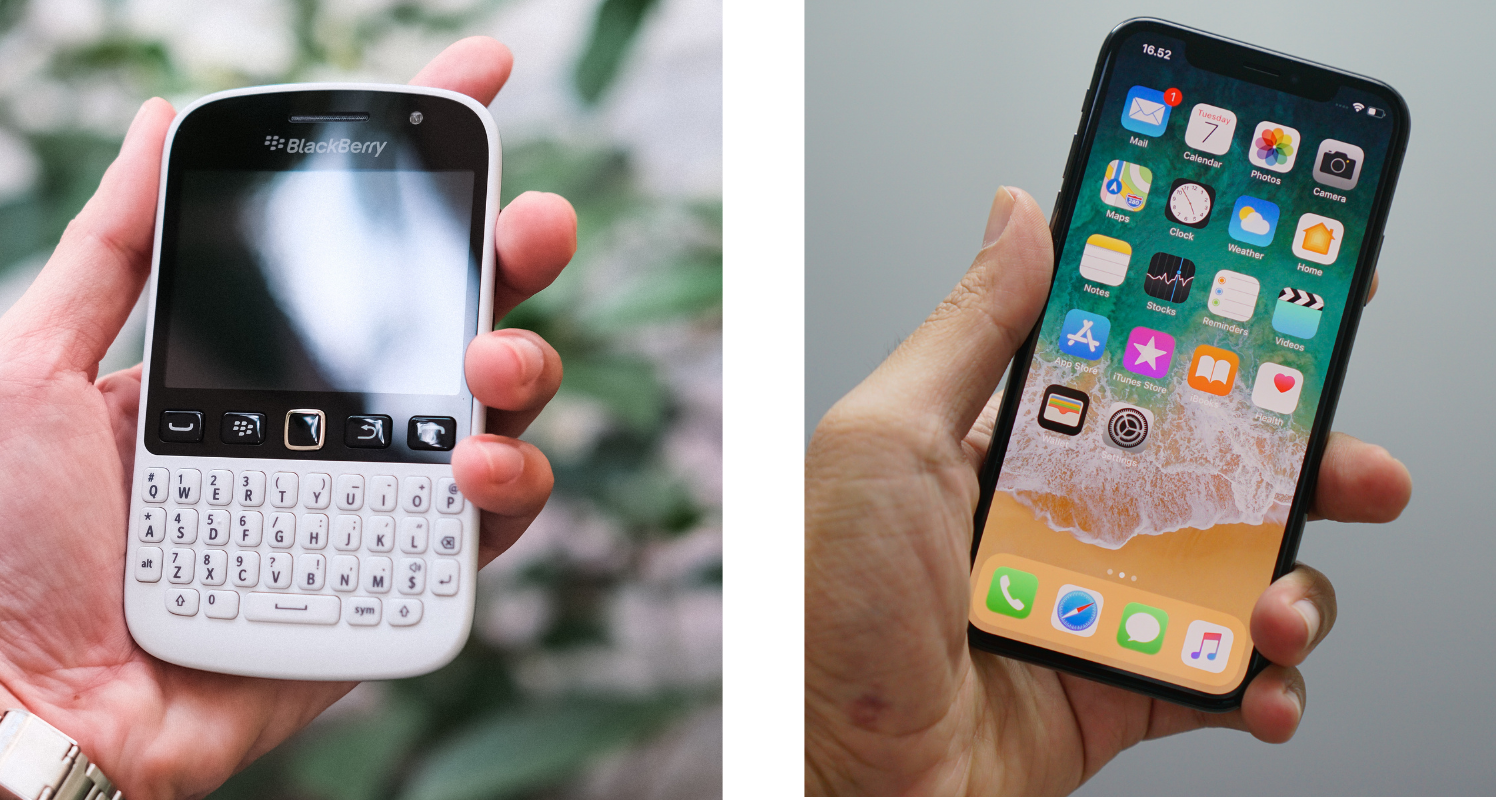 Breathe Blackberry vs Apple comparison